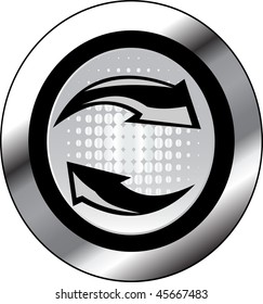 arrow sign icon button