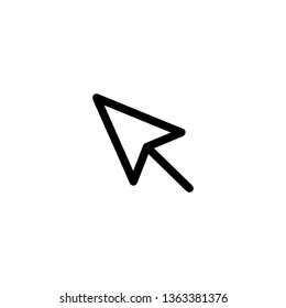 Arrow sign icon. Computer mouse.