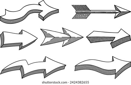 Symbol für die Ausrichtung eines Pfeilzeichens Symbol für Design-Element im Vintage-Stil