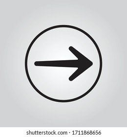 Vector de diseño plano de icono de flecha para diseño web  