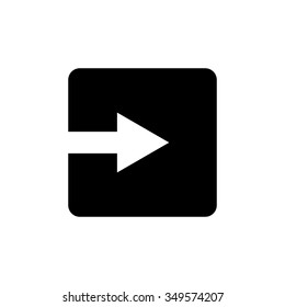 Arrow sign icon. Next button. Navigation symbol.
