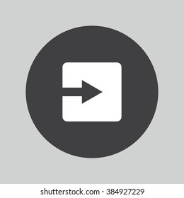 Arrow sign icon. Next button. Navigation symbol.