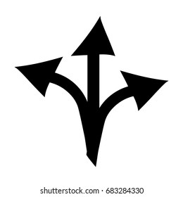 Arrow sign icon on white background. Vector illustration.