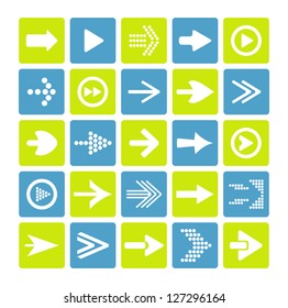 arrow sign icon set