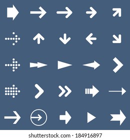 Arrow sign icon set