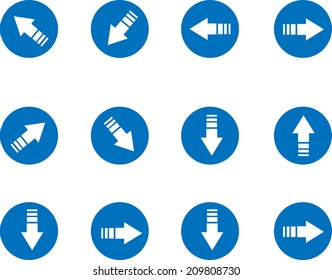 Arrow sign icon set
