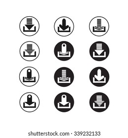 arrow sign icon set