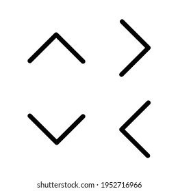 Arrow sign icon set, eps 10