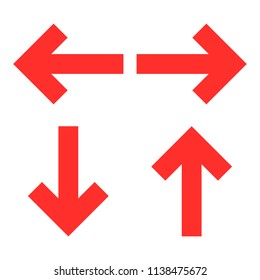 arrow sign icon set isolated vector