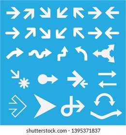 Arrow sign icon set - Vector 