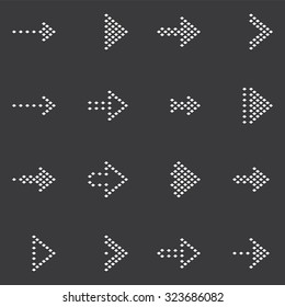 Arrow sign icon set . Vector illustration
