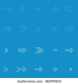 Arrow sign icon set . Vector illustarion