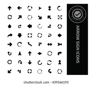 Arrow sign icon set,vector