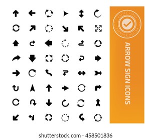 
Arrow sign icon set,vector