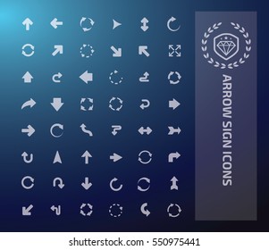 
Arrow sign icon set,vector