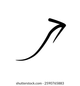 arrow sign and icon silhouette