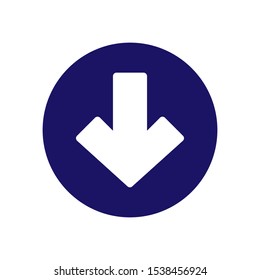 arrow sign in icon trendy flat design