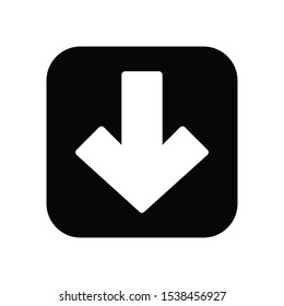 arrow sign in icon trendy flat design
