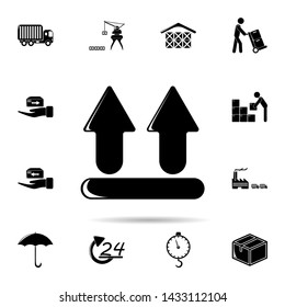 arrow sign up of arrow sign up icon. Universal set of logistic for website design and development, app development