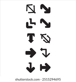Vector de icono de flecha o signo para todas las cosas