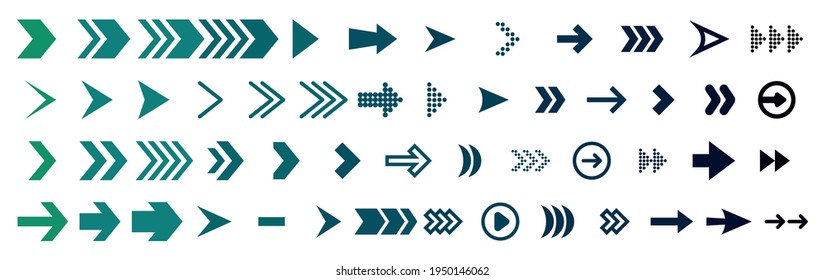 Arrow sign. Arrow icon. Arrow vector collection. Arrow. Cursor. Modern simple arrows. Vector illustration