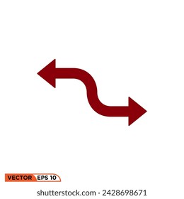 Icono de flecha vector gráfico de plantilla