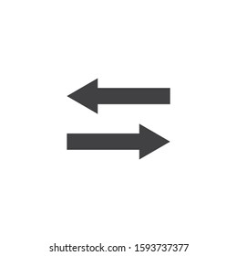 Arrow sign icon Vector Illustration design Logo template