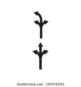 Arrow sign icon Vector Illustration design Logo template