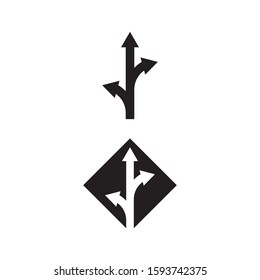 Arrow sign icon Vector Illustration design Logo template