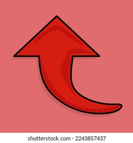 Up arrow sign icon with vector illustration.  up glyph icon.