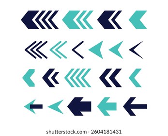 Arrow sign or icons set design