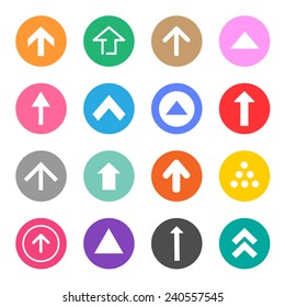 Arrow sign icons set great for any use. Vector EPS10.