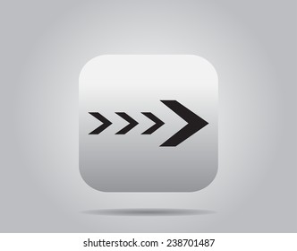 Arrow sign icon.Vector illustration.
