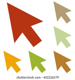 Arrow sign illustration