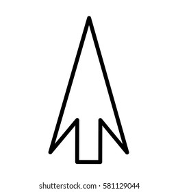 arrow sign isolated icon