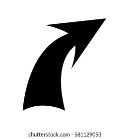 arrow sign isolated icon