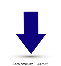 Arrow sign isolated on white background

