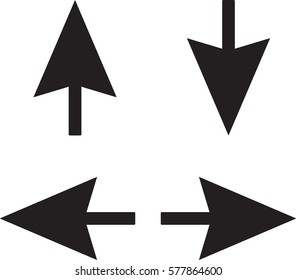 arrow sign isolated vector