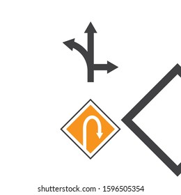 Arrow sign Logo Template vector symbol nature