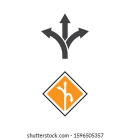 Arrow sign Logo Template vector symbol nature