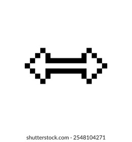 Flecha signo pixel art para sus necesidades