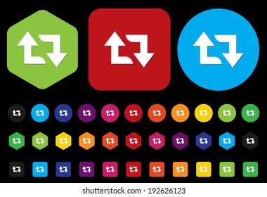 arrow sign reload refresh rotation