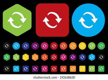 arrow sign reload refresh rotation