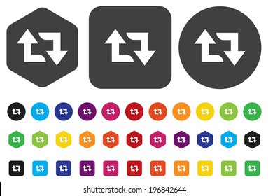 arrow sign reload refresh rotation