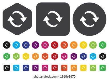 arrow sign reload refresh rotation