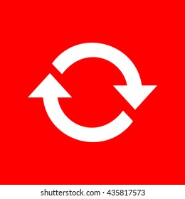 Arrow sign reload refresh rotation loop pictogram
