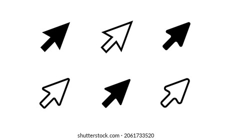 Arrow sign set icon symbol vector illustration