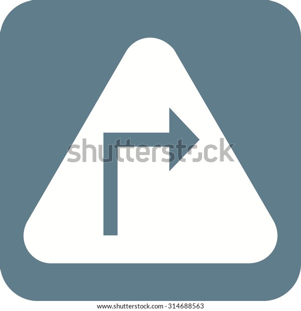 Arrow, sign, sharp icon vector image. Can also be\
used for traffic signs. Suitable for web apps, mobile apps and\
print media.