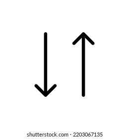 Arrow sign symbol line icon suitable for any purpose