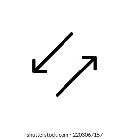 Arrow sign symbol line icon suitable for any purpose